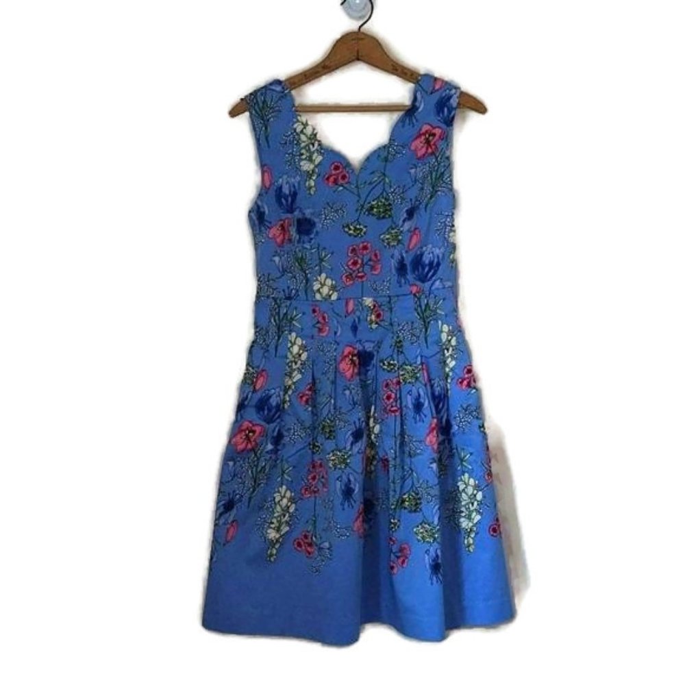 RSVP by Talbots Women's Size 2P Floral Print Sleeveless Lined Dress w/Pockets - Picture 13 of 13